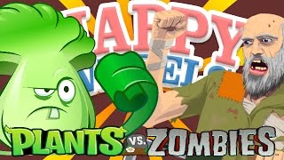 Happy Wheels VS Plants Vs Zombies! | EPIC PvZ Mod CUSTOM HAPPY WHEELS LEVEL!